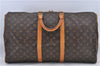 Authentic Louis Vuitton Monogram Keepall 55 Boston Bag M41424 LV H8746