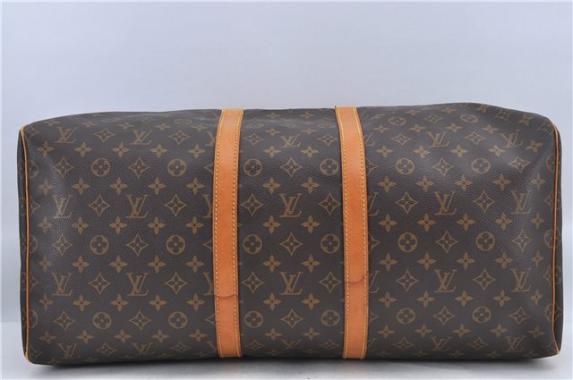 Authentic Louis Vuitton Monogram Keepall 55 Boston Bag M41424 LV H8746
