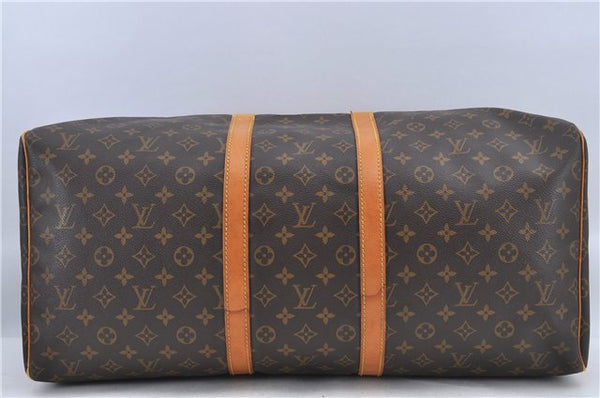 Authentic Louis Vuitton Monogram Keepall 55 Boston Bag M41424 LV H8746