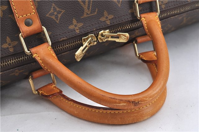 Authentic Louis Vuitton Monogram Keepall 60 Boston Bag M41422 LV H8749