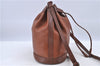 Authentic Burberrys Vintage Leather Shoulder Cross Body Bag Brown H8751