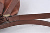 Authentic Burberrys Vintage Leather Shoulder Cross Body Bag Brown H8751