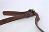 Authentic Burberrys Vintage Leather Shoulder Cross Body Bag Brown H8751