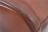 Authentic Burberrys Vintage Leather Shoulder Cross Body Bag Brown H8751