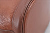 Authentic Burberrys Vintage Leather Shoulder Cross Body Bag Brown H8751