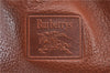 Authentic Burberrys Vintage Leather Shoulder Cross Body Bag Brown H8751