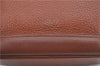 Authentic Burberrys Vintage Leather Shoulder Cross Body Bag Brown H8751