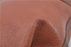 Authentic Burberrys Vintage Leather Shoulder Cross Body Bag Brown H8751