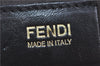 Authentic FENDI Zucca Shoulder Hand Bag Canvas Leather Black H8756