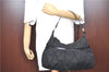 Authentic FENDI Zucca Shoulder Hand Bag Canvas Leather Black H8756