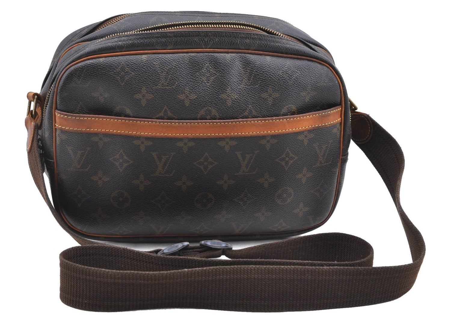 Auth Louis Vuitton Monogram Reporter PM Shoulder Cross Body Bag M45254 LV H8777