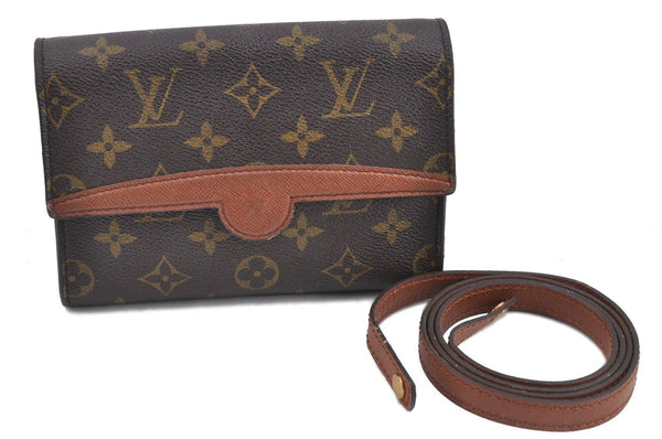 Authentic Louis Vuitton Monogram Pochette Arche Pouch Waist Bag M51975 LV H8790