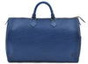 Authentic Louis Vuitton Epi Speedy 40 Hand Bag Blue M42985 LV H8796