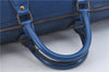Authentic Louis Vuitton Epi Speedy 40 Hand Bag Blue M42985 LV H8796