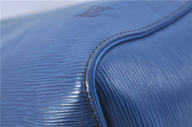 Authentic Louis Vuitton Epi Speedy 40 Hand Bag Blue M42985 LV H8796