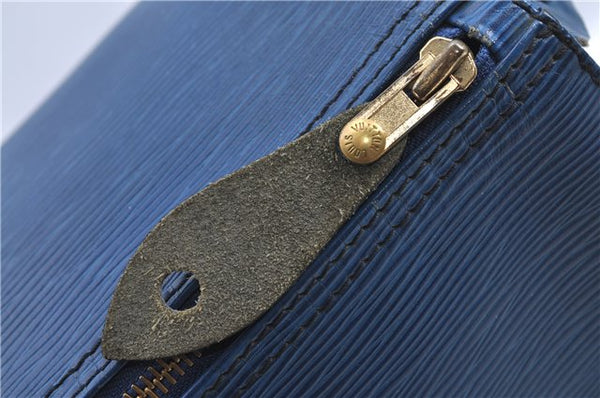 Authentic Louis Vuitton Epi Speedy 40 Hand Bag Blue M42985 LV H8796