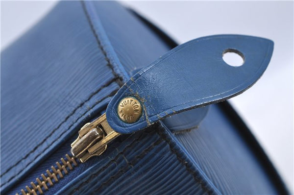 Authentic Louis Vuitton Epi Speedy 40 Hand Bag Blue M42985 LV H8796