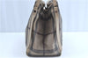 Auth BURBERRY Nova Check Vintage Shoulder Hand Bag PVC Leather Brown Beige H8797