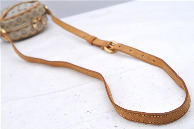 Auth Louis Vuitton Monogram Mini Jeanne PM Shoulder Cross Bag M92001 Blue H8808