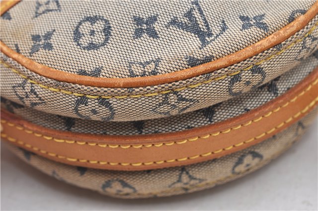 Auth Louis Vuitton Monogram Mini Jeanne PM Shoulder Cross Bag M92001 Blue H8808