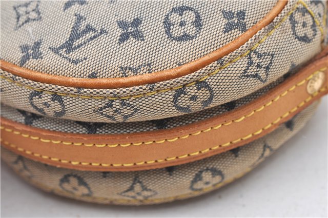 Auth Louis Vuitton Monogram Mini Jeanne PM Shoulder Cross Bag M92001 Blue H8808