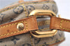 Auth Louis Vuitton Monogram Mini Jeanne PM Shoulder Cross Bag M92001 Blue H8808