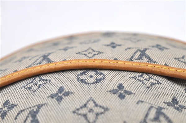 Auth Louis Vuitton Monogram Mini Jeanne PM Shoulder Cross Bag M92001 Blue H8808