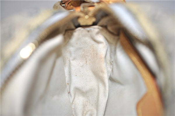 Auth Louis Vuitton Monogram Mini Jeanne PM Shoulder Cross Bag M92001 Blue H8808