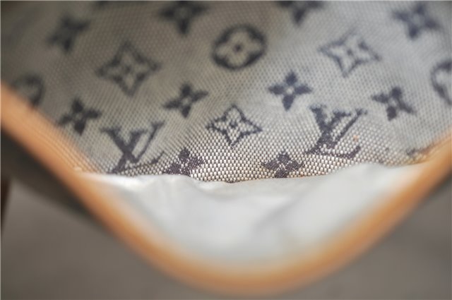 Auth Louis Vuitton Monogram Mini Jeanne PM Shoulder Cross Bag M92001 Blue H8808