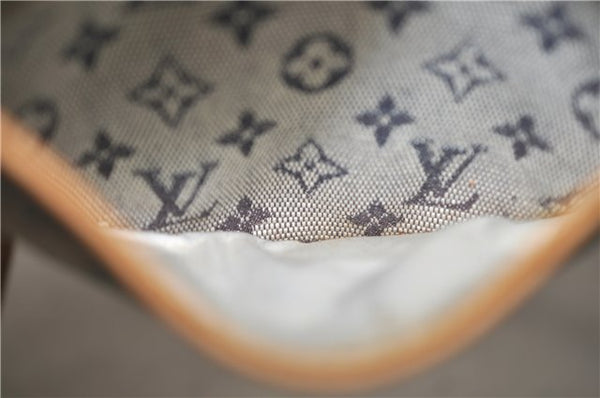 Auth Louis Vuitton Monogram Mini Jeanne PM Shoulder Cross Bag M92001 Blue H8808