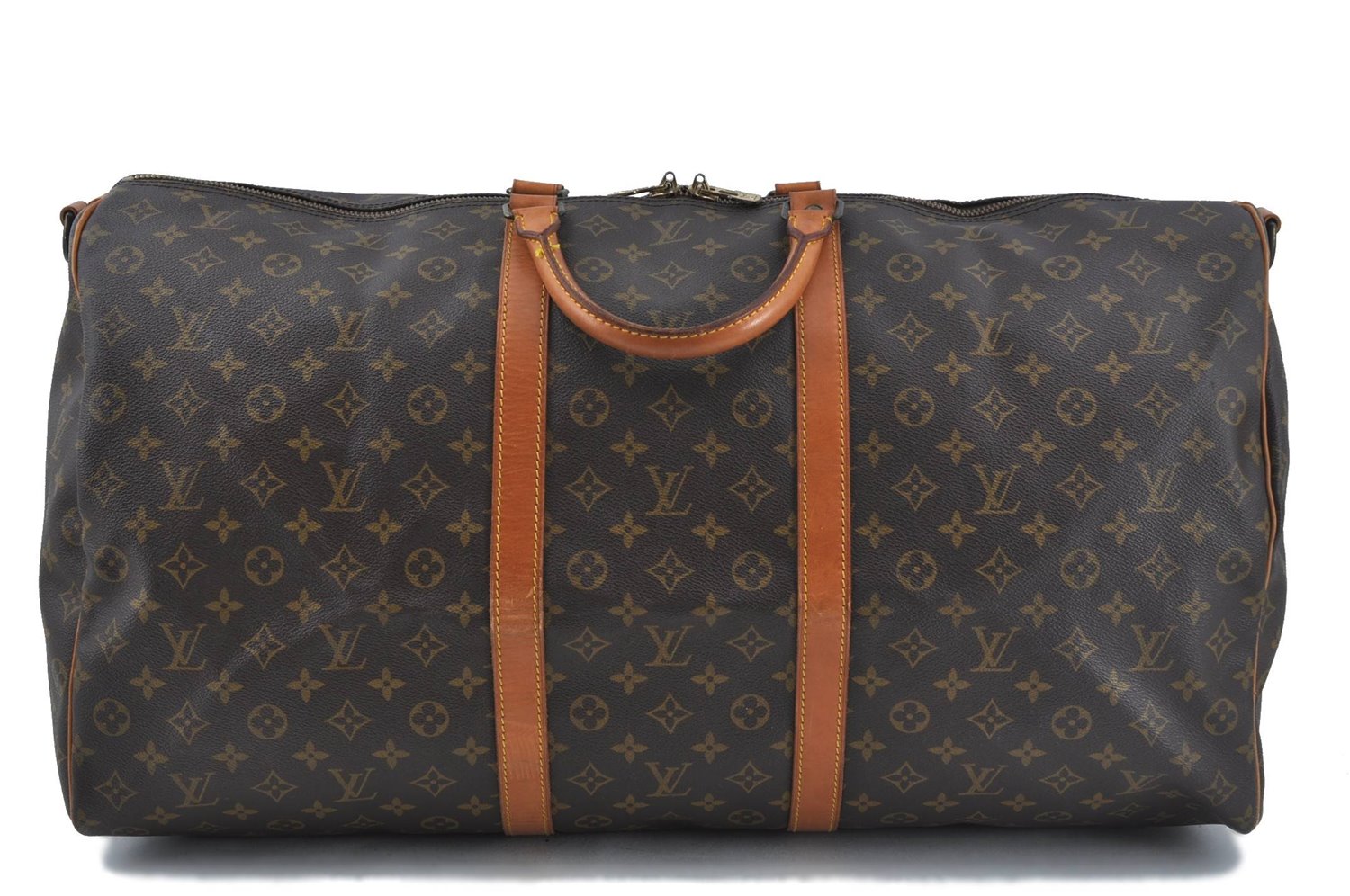Auth Louis Vuitton Monogram Keepall Bandouliere 60 Boston Bag M41412 LV H8837