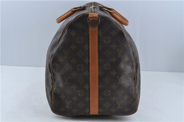 Auth Louis Vuitton Monogram Keepall Bandouliere 60 Boston Bag M41412 LV H8837
