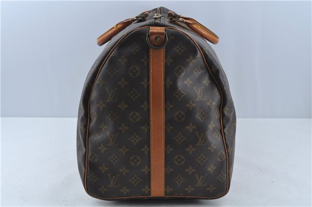 Auth Louis Vuitton Monogram Keepall Bandouliere 60 Boston Bag M41412 LV H8837