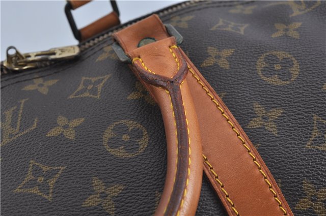 Auth Louis Vuitton Monogram Keepall Bandouliere 60 Boston Bag M41412 LV H8837