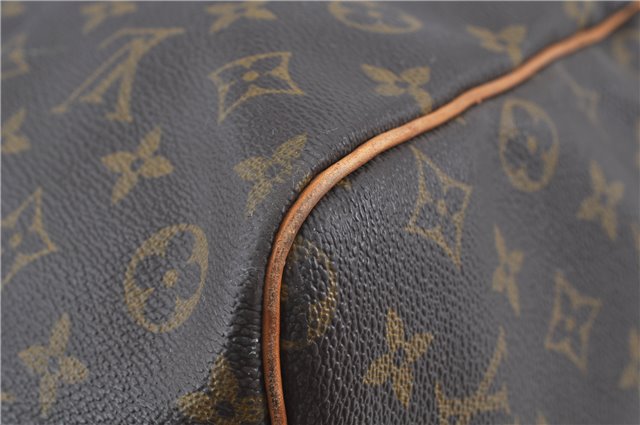 Auth Louis Vuitton Monogram Keepall Bandouliere 60 Boston Bag M41412 LV H8837
