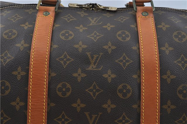 Auth Louis Vuitton Monogram Keepall Bandouliere 60 Boston Bag M41412 LV H8837