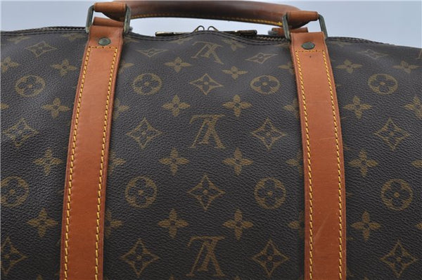 Auth Louis Vuitton Monogram Keepall Bandouliere 60 Boston Bag M41412 LV H8837