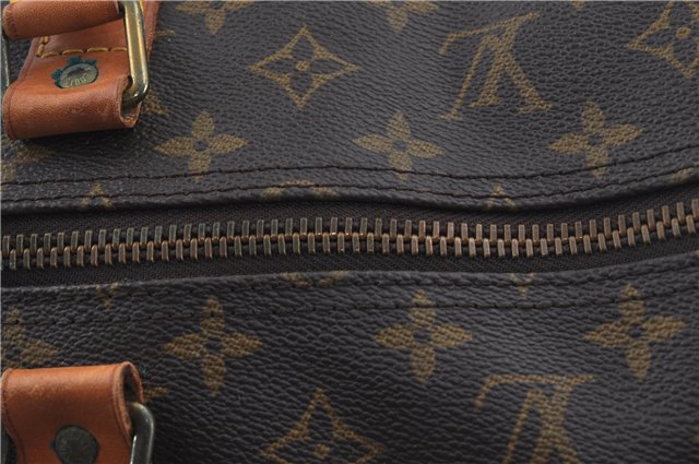 Auth Louis Vuitton Monogram Keepall Bandouliere 60 Boston Bag M41412 LV H8837