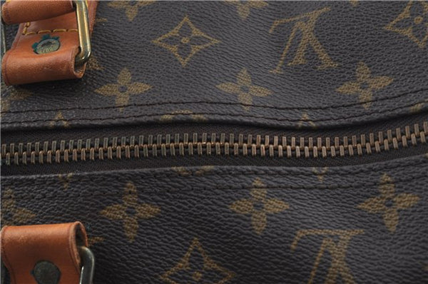 Auth Louis Vuitton Monogram Keepall Bandouliere 60 Boston Bag M41412 LV H8837