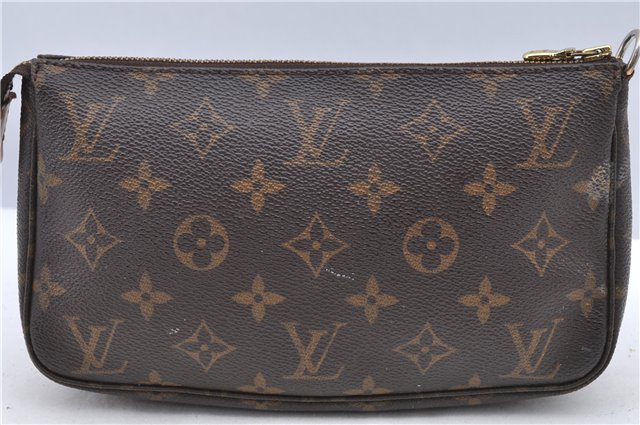 Auth Louis Vuitton Monogram Pochette Accessoires Shoulder Cross Body Pouch H8838