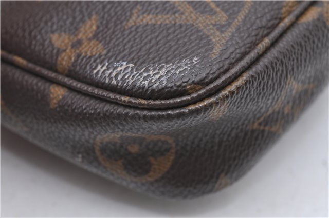 Auth Louis Vuitton Monogram Pochette Accessoires Shoulder Cross Body Pouch H8838