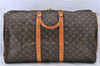 Authentic Louis Vuitton Monogram Keepall 55 Boston Bag M41424 LV H8846