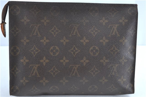 Auth Louis Vuitton Monogram Poche Toilette 26 Cosmetics Pouch M47542 Junk H8849