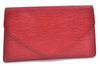 Authentic Louis Vuitton Epi Arts Deco Clutch Bag Red M52637 LV H8850