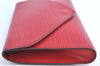 Authentic Louis Vuitton Epi Arts Deco Clutch Bag Red M52637 LV H8850