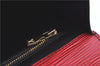 Authentic Louis Vuitton Epi Arts Deco Clutch Bag Red M52637 LV H8850