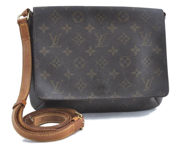 Auth Louis Vuitton Monogram Musette Tango Shoulder Cross Bag M51388 Junk H8860