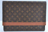 Authentic Louis Vuitton Monogram Porte Envelope Clutch Bag M51801 LV H8862