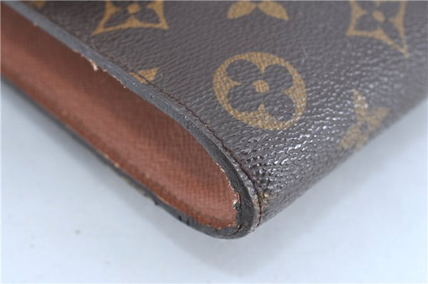 Authentic Louis Vuitton Monogram Porte Envelope Clutch Bag M51801 LV H8862