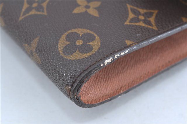 Authentic Louis Vuitton Monogram Porte Envelope Clutch Bag M51801 LV H8862